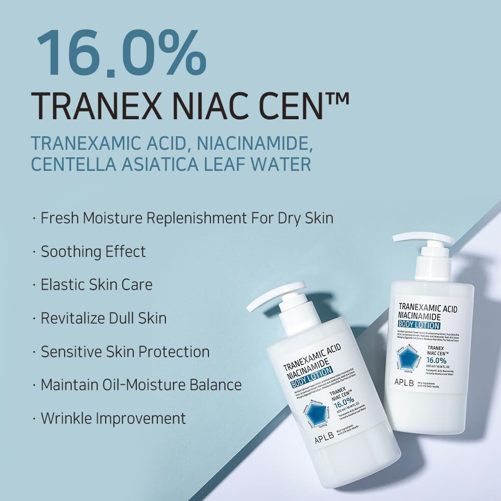 Tranexamic Acid Niacinamide Body Lotion 300ml Hydrating Skin Care Moisturizer