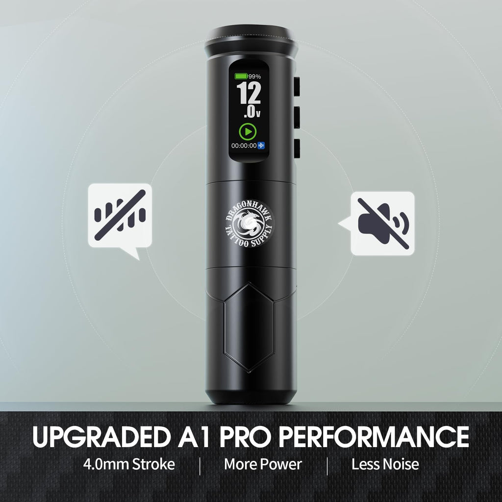 A1 Pro Wireless Tattoo Gun Kit for Beginners