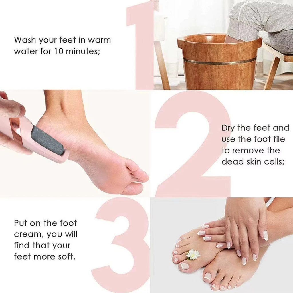Rechargeable Electric Foot Grinder for Callus & Dead Skin Removal