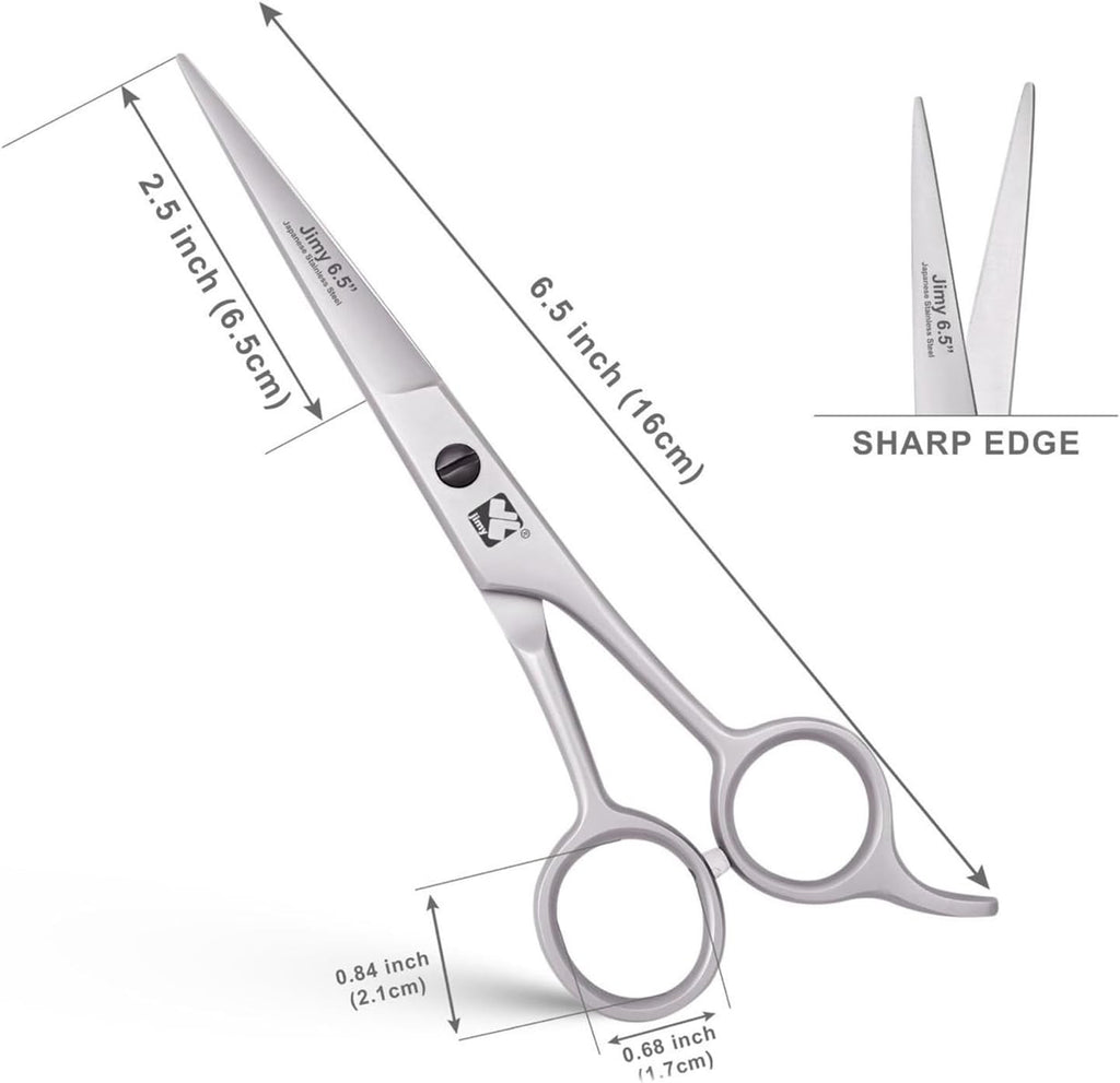 6.5-Inch Professional Hair Cutting Scissors - Ultra Sharp Stainless Steel Shears