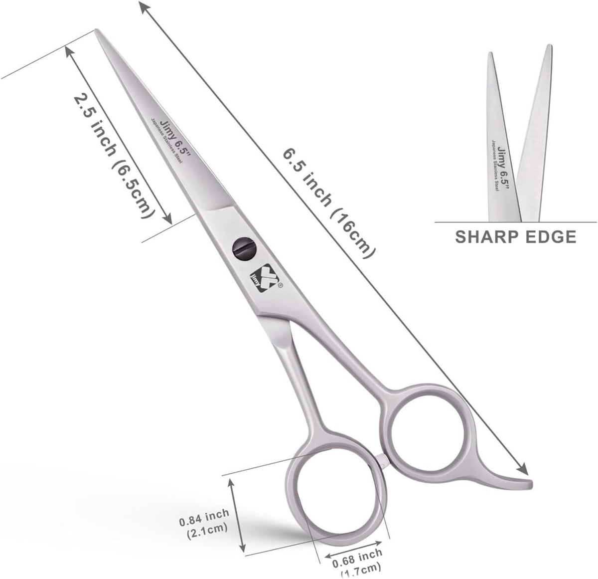 6.5-Inch Professional Hair Cutting Scissors - Ultra Sharp Stainless Steel Shears