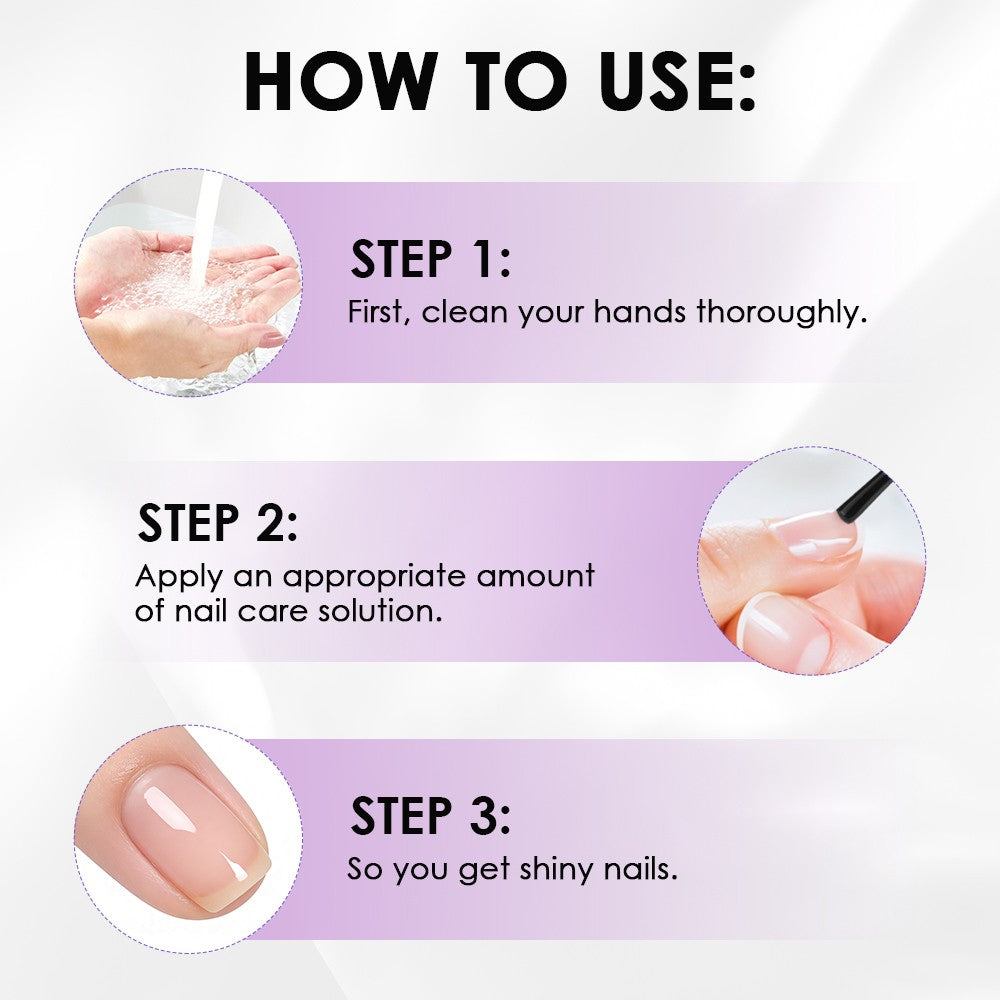 Nail Care Oil with Keratin & Amino Acids - 3 Pack, 16ml for Strength & Shine