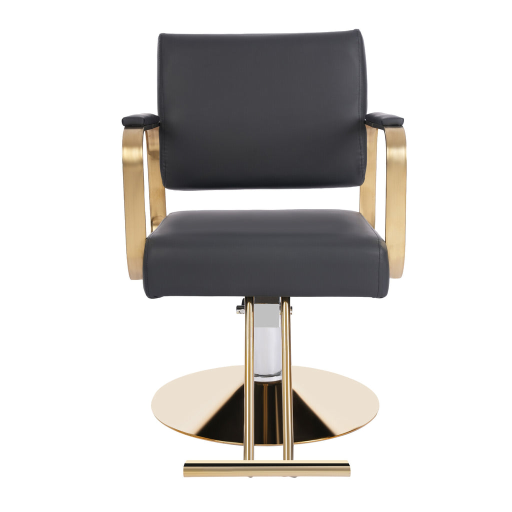 Salon Barber Chair with Hydraulic Pump & Footrest - Adjustable & Rotatable