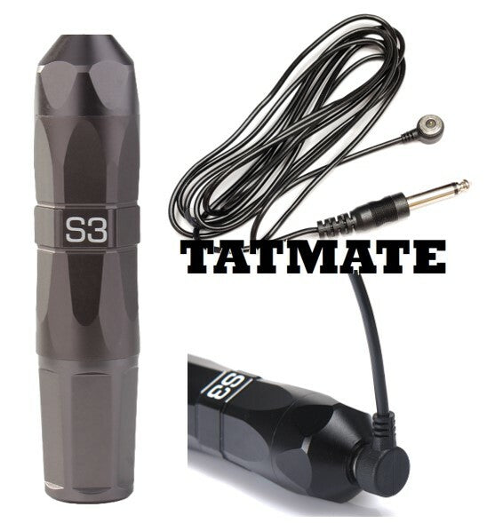 Pen-Style Rotary Tattoo Machine with Magnetic Cord - S3 Gem Style (Unbranded)