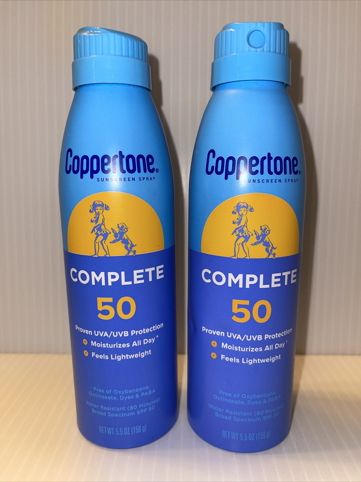 Lot of 2 SPF 50 Sunscreen Spray 5.5 OZ - Broad Spectrum Sun Protection