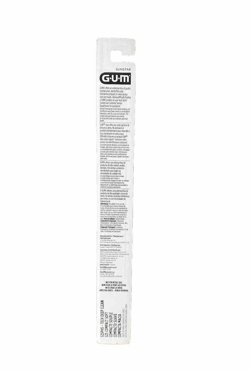 Soft Compact Manual Toothbrushes 6 Pack for Deep Clean and Gum Care