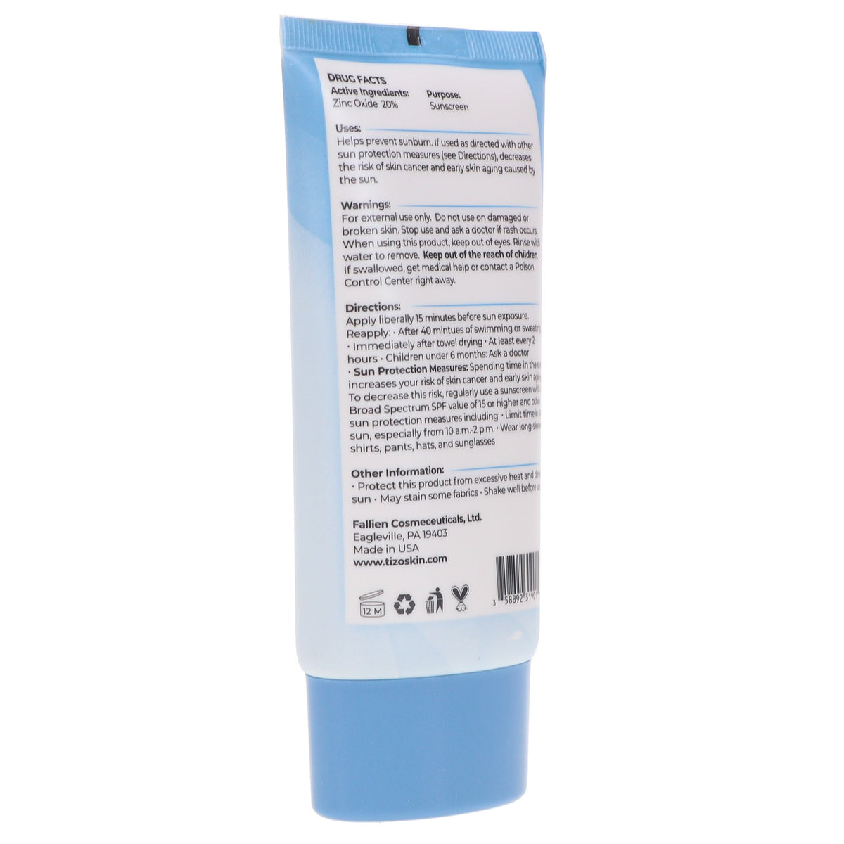 SPF 40 Zinc Body & Face Sunscreen Tinted Broad Spectrum 3.5 oz
