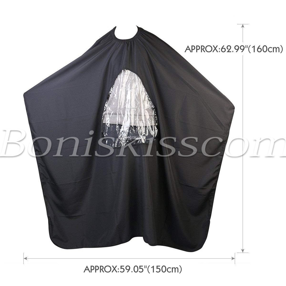 Professional Hairdressing Cape with Phone Viewing Waterproof Salon Gown