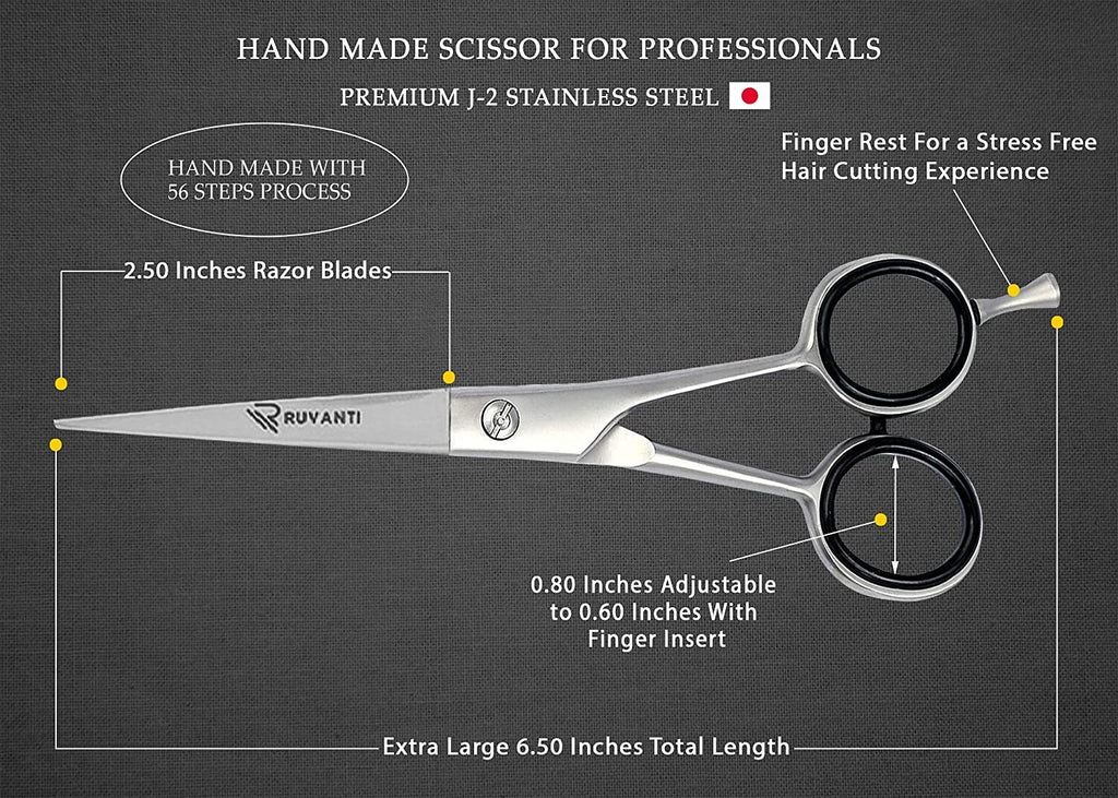 Professional Hair Cutting Scissors 6.5 Inch High-Quality Stainless Steel Barber Shears