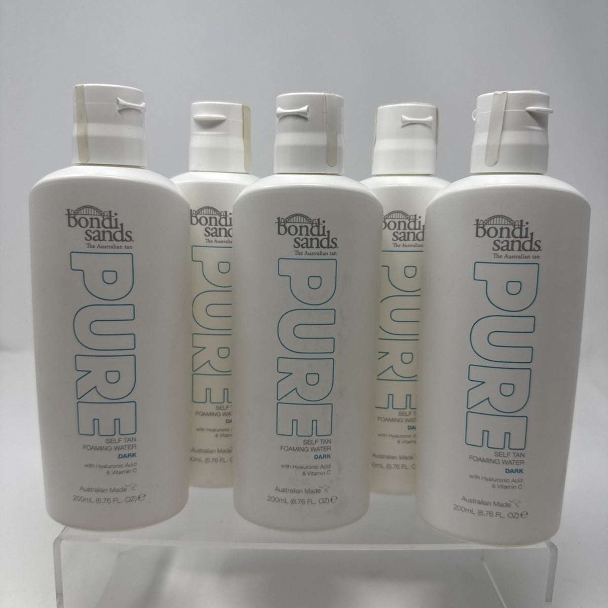 Self Tan Foaming Water Dark - Pack of 5, Hydrating Sunless Tanning Spray
