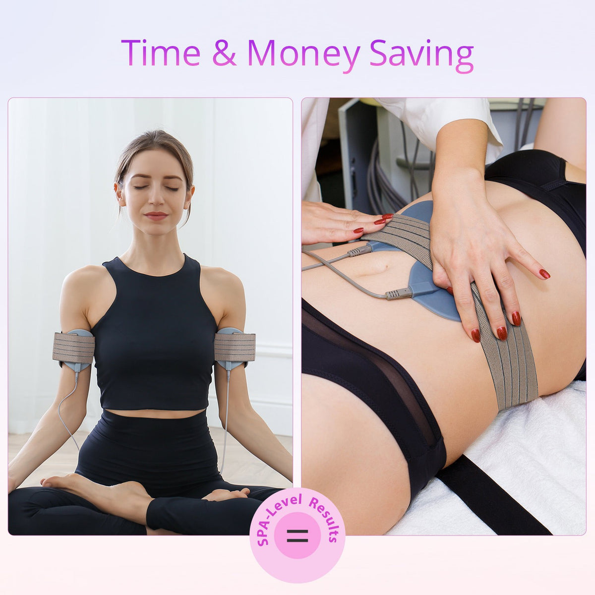 Bio-Electric Muscle Stimulator Wais Electrode Slimming Machine for Body & Breast