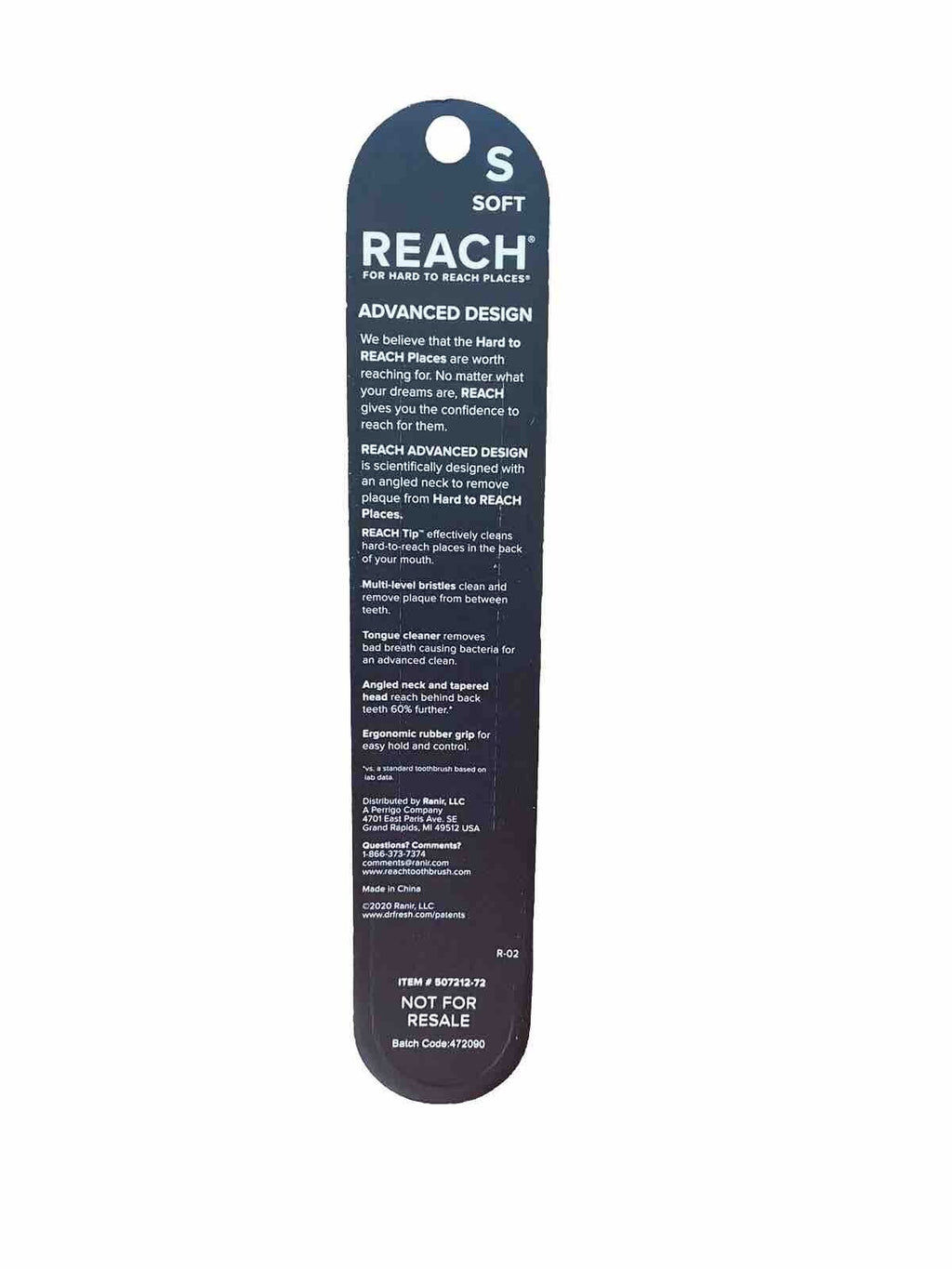 6 Pack Soft Full Head Toothbrushes - Advanced Design Oral Care 7212
