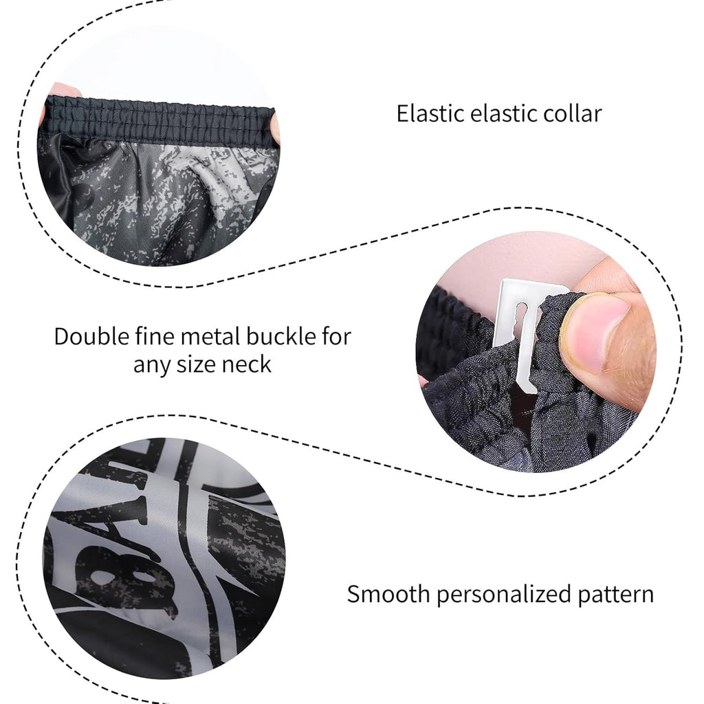 Large Waterproof Hair Cutting Cape with Adjustable Neck for Barbers & Salons