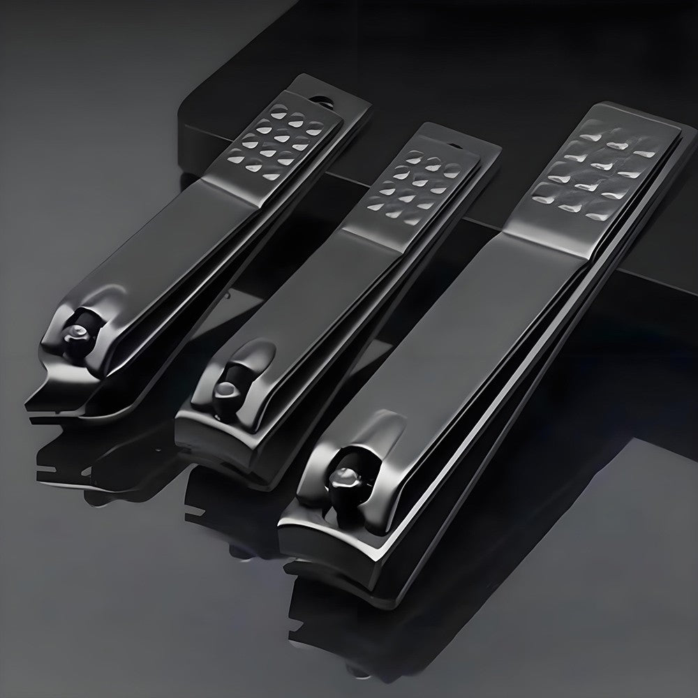 3 Pack Ultra Sharp Carbon Steel Nail Clippers for Men & Women Curved Edge