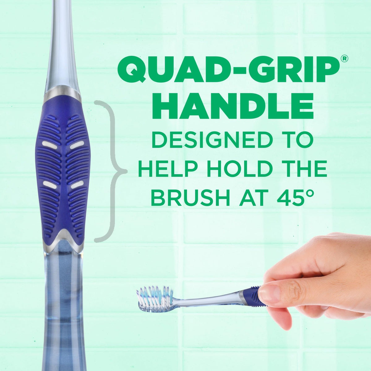 Soft Deep Clean Toothbrush with Compact Head for Adults
