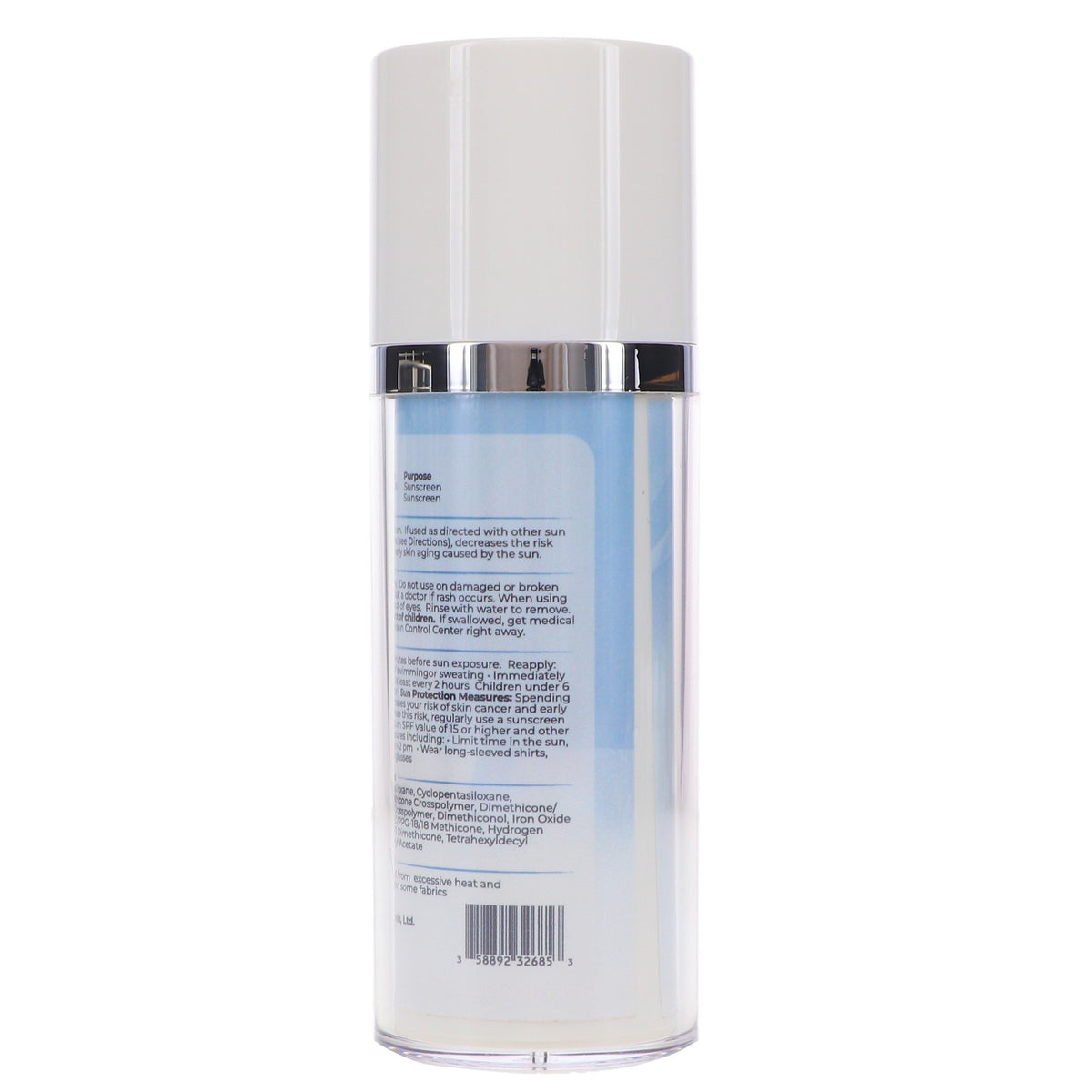Tinted Mineral Sunscreen SPF 40 - Facial Primer & Sunblock 1.75 oz