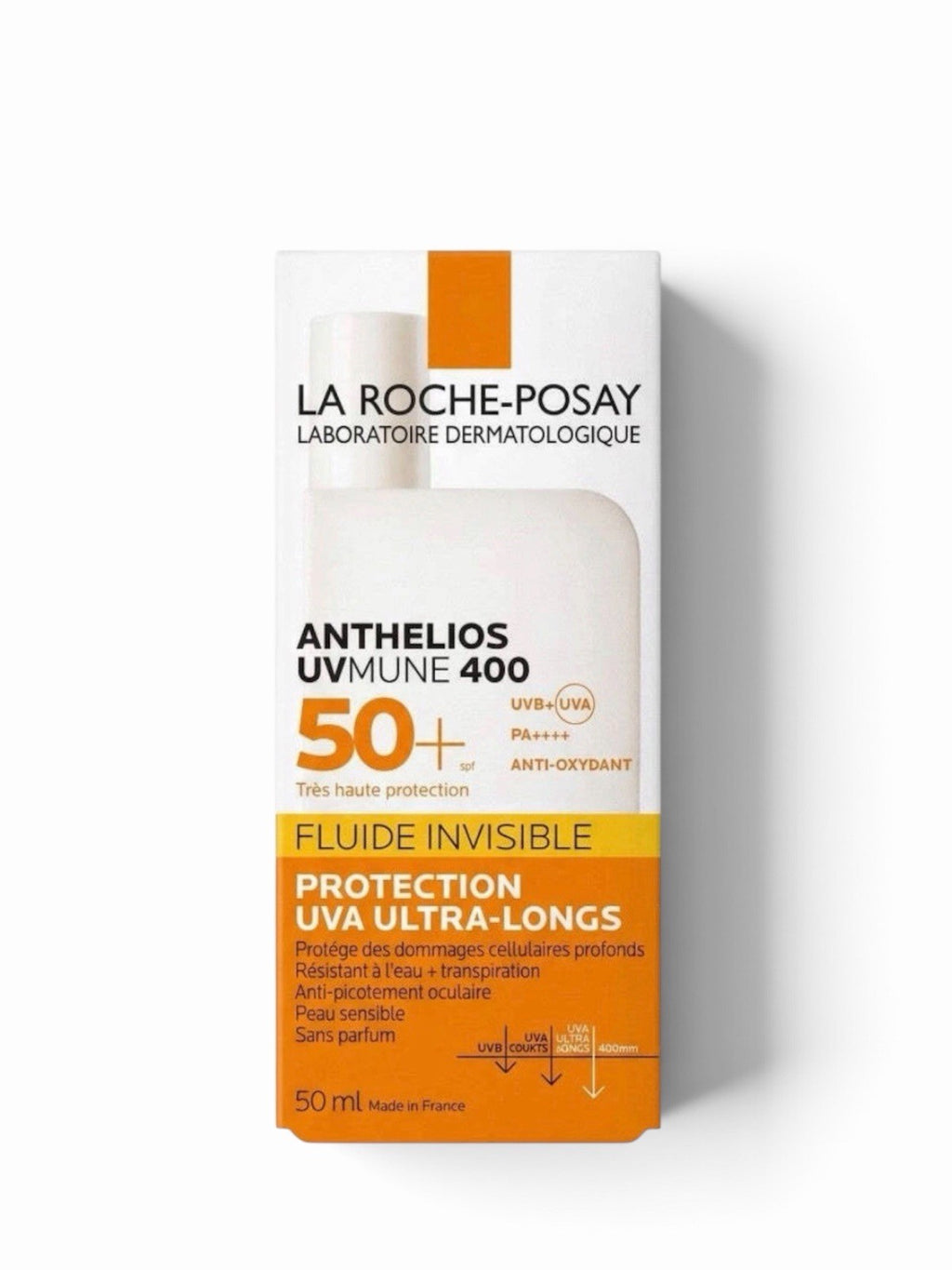 SPF50+ Broad Spectrum Face Sunscreen Fluid - Invisible, Fragrance-Free, 50ml