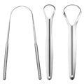3 Pack Stainless Steel Tongue Scrapers for Adults & Kids - Oral Care Tool