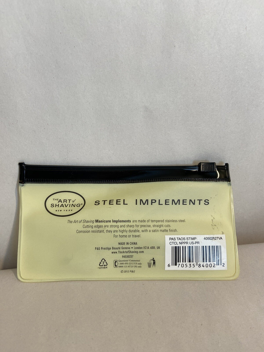 Stainless Steel Cuticle Nipper with Storage Bag - Manicure Tool