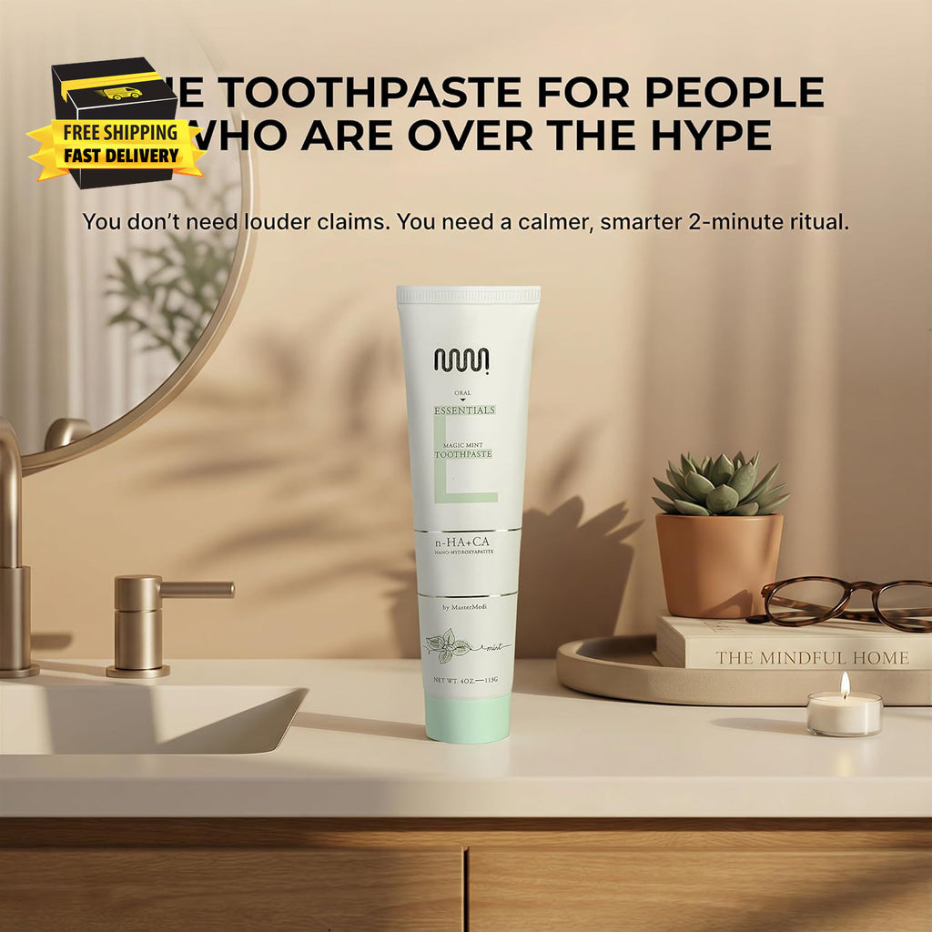 Nano Hydroxyapatite Toothpaste with Xylitol - Fluoride & SLS Free, Whitening & Sensitive Care