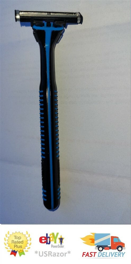 Gillette Sensor Razor Handle with 3-Blade Refill - Heavy Duty Metal