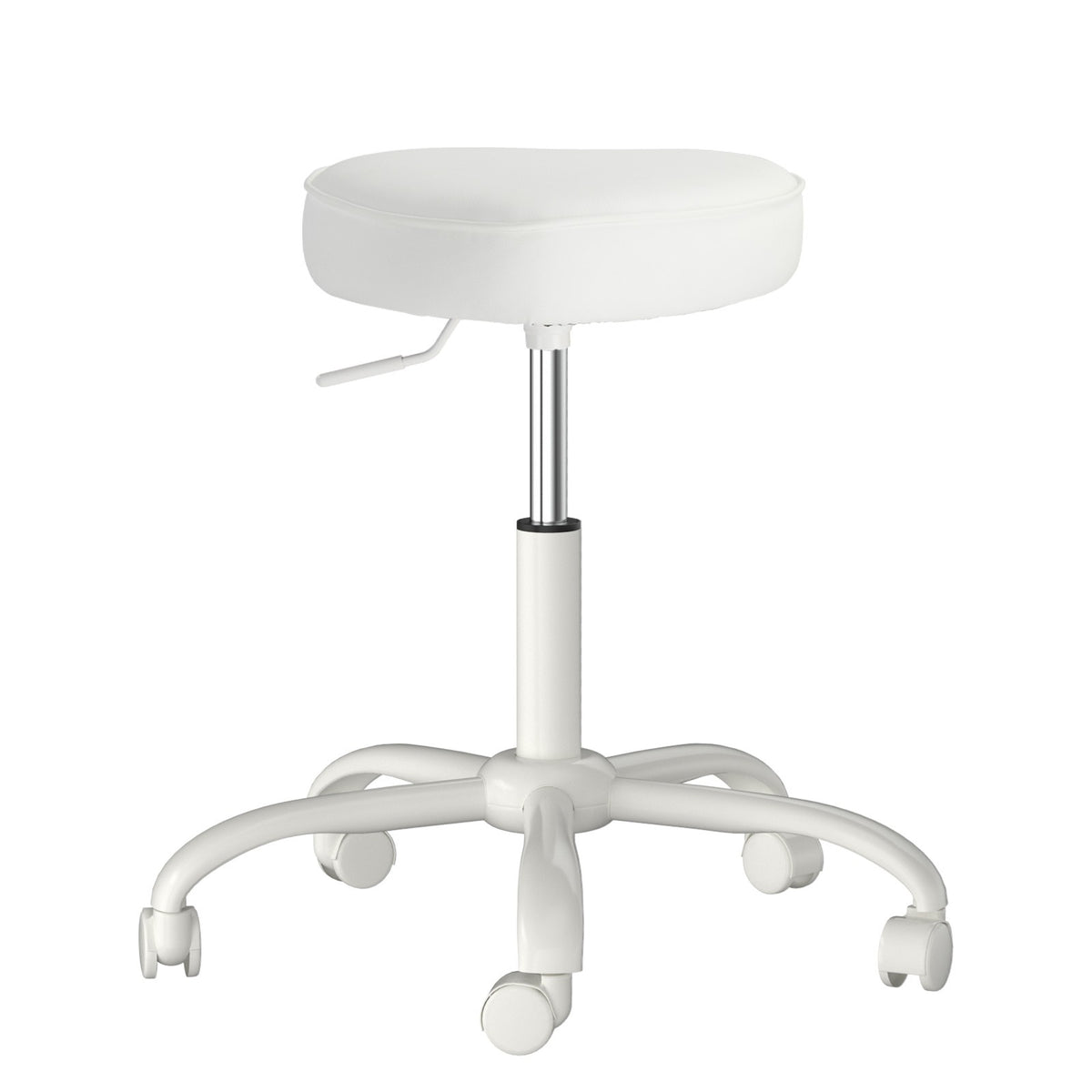 Ergonomic Rolling Stool with Heart-Shaped Seat for Salon & Tattoo Artists