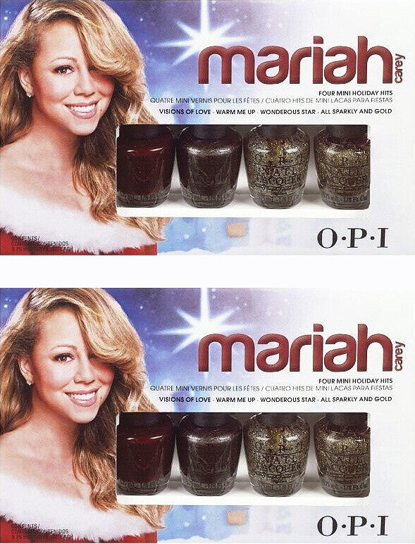 OPI Nail Polish Set Mariah Carey Holiday Hits Mini 4-Pack - Long-Lasting Gloss