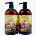 Dead Sea Mineral Body Wash Duo - Almond Vanilla Hydrating 2-Pack, 67.6 oz