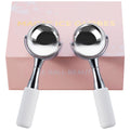 Cryo Face Sticks - 360° Rotating Stainless Steel Ice Globes for Skin Tightening