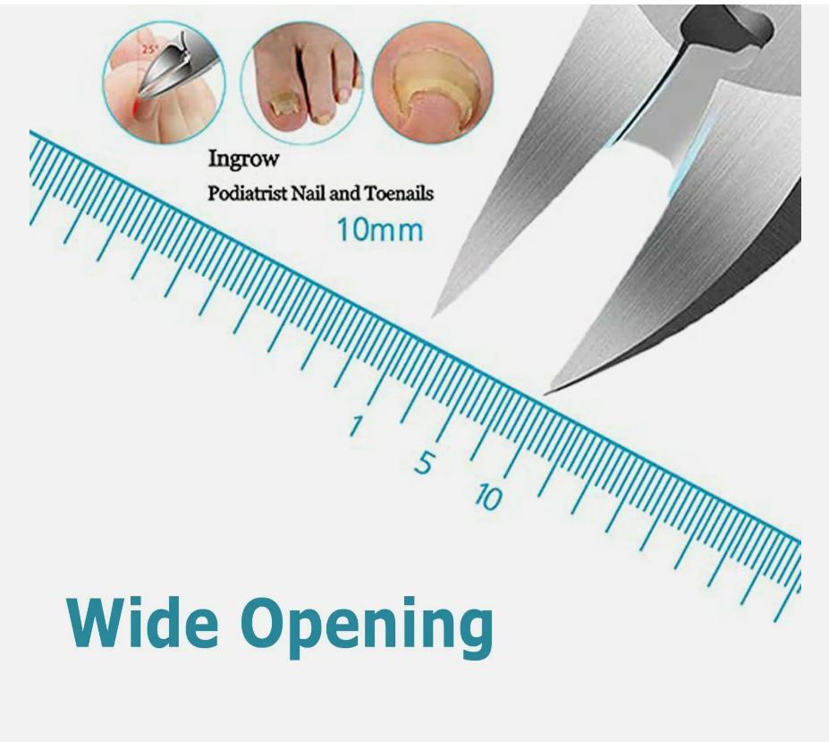 Heavy Duty Toe Nail Clippers for Thick & Ingrown Toenails - Stainless Steel
