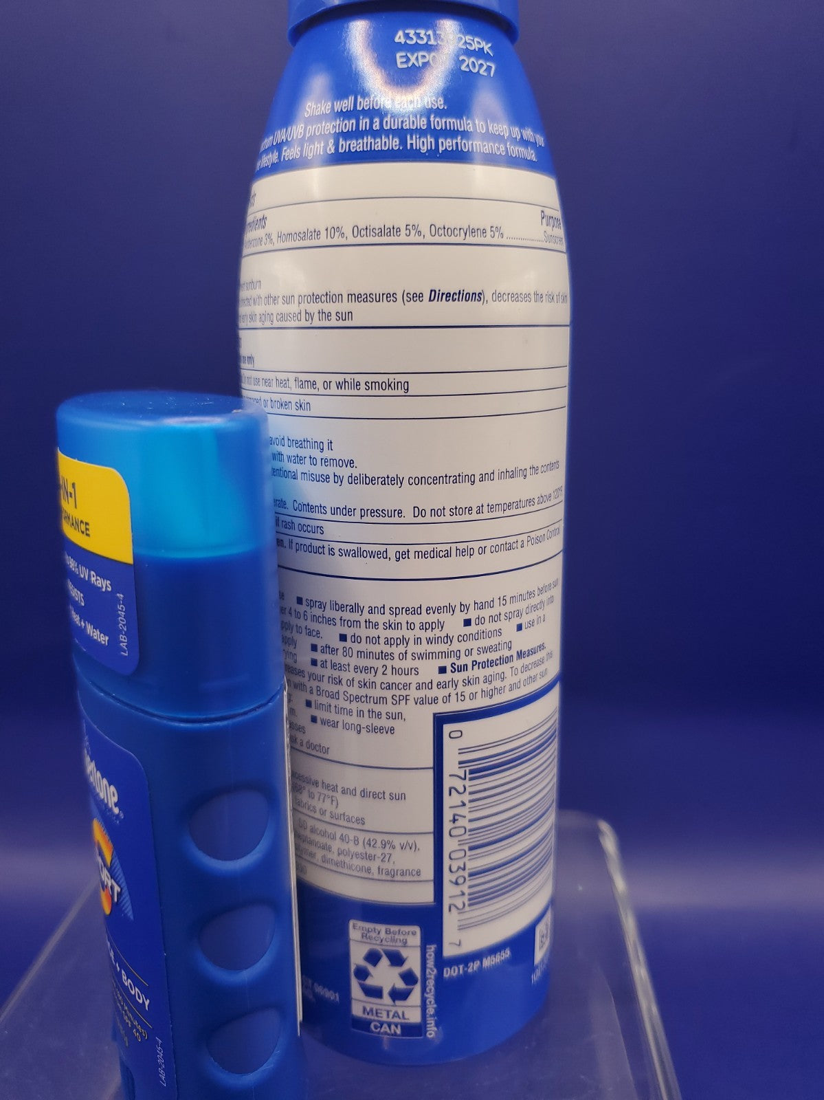 SPF40 Sunscreen Spray & Stick Pack for Face & Body - Water-Resistant SPF 40