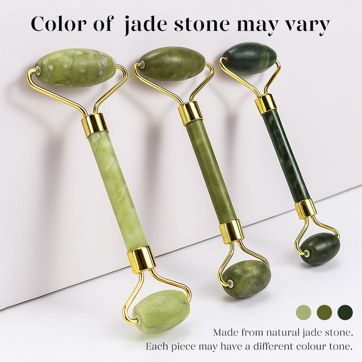 Facial Gua Sha and Jade Roller Set for Skin Tightening and Puffiness Reduction