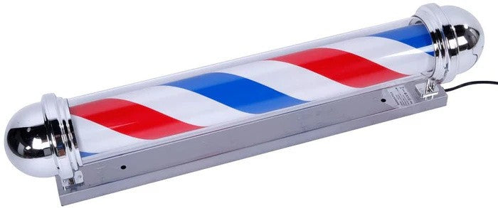 36 Inch Red White Blue Rotary Sign Light for Hair Salon Barber Shop & Spa