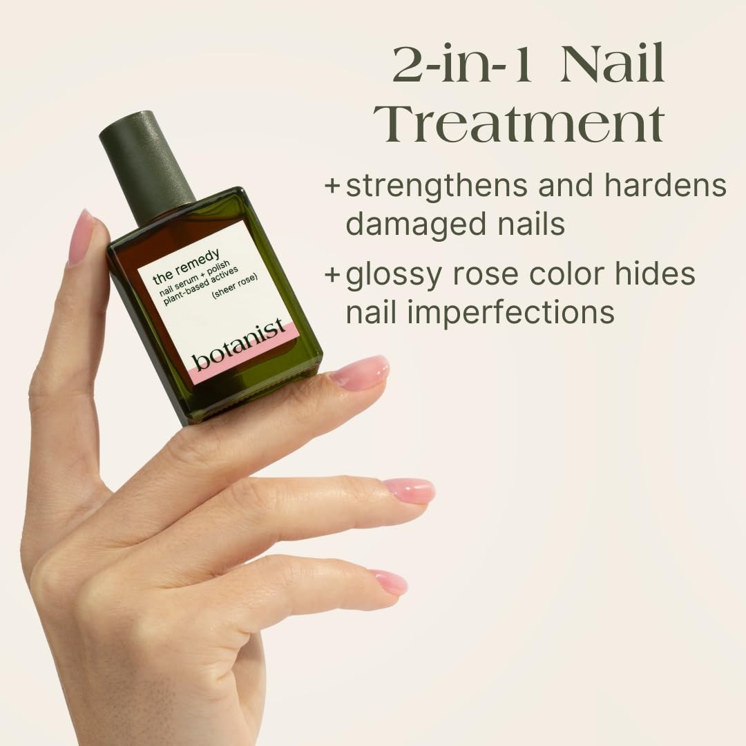 Nail Strengthening Polish for Damaged, Brittle Nails - Tinted Repair & Growth
