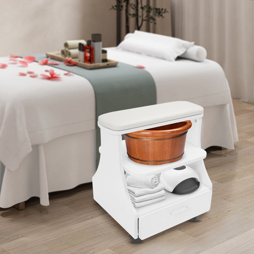 Manicure Pedicure Trolley Cart for Nail Salon, Mobile Salon Storage Organizer