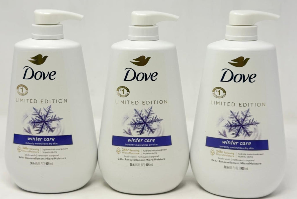 Dove Moisturizing Body Wash Winter Care 3 Pack - 30.6oz Each
