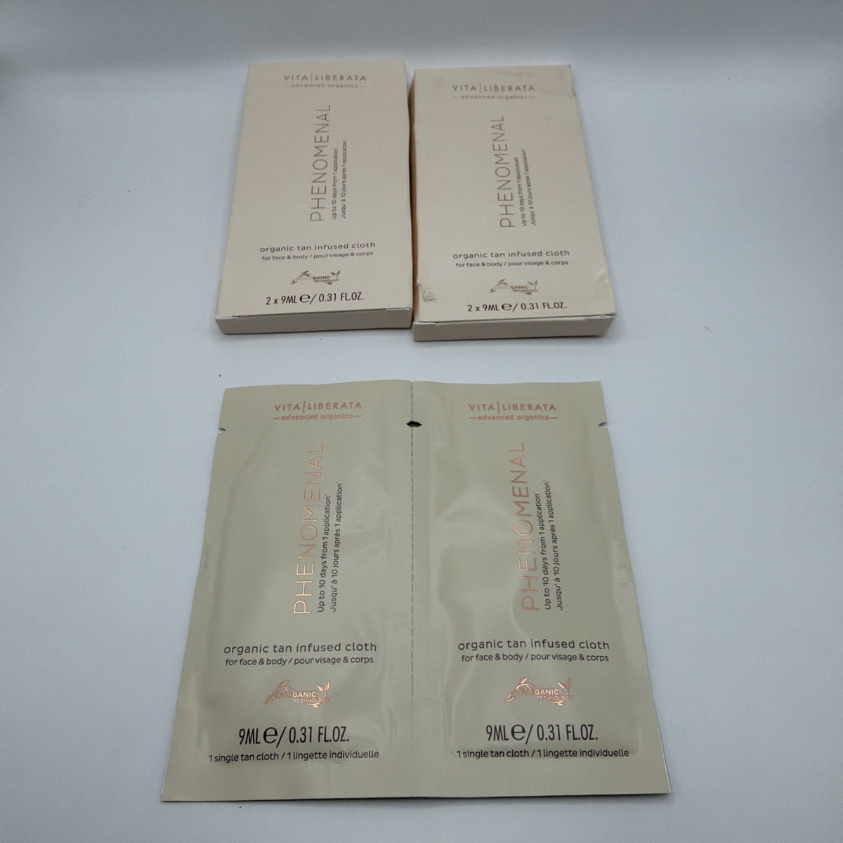 Vita Liberata Organic Tan Infused Cloth 2 Pack - Self Tanning Cloths