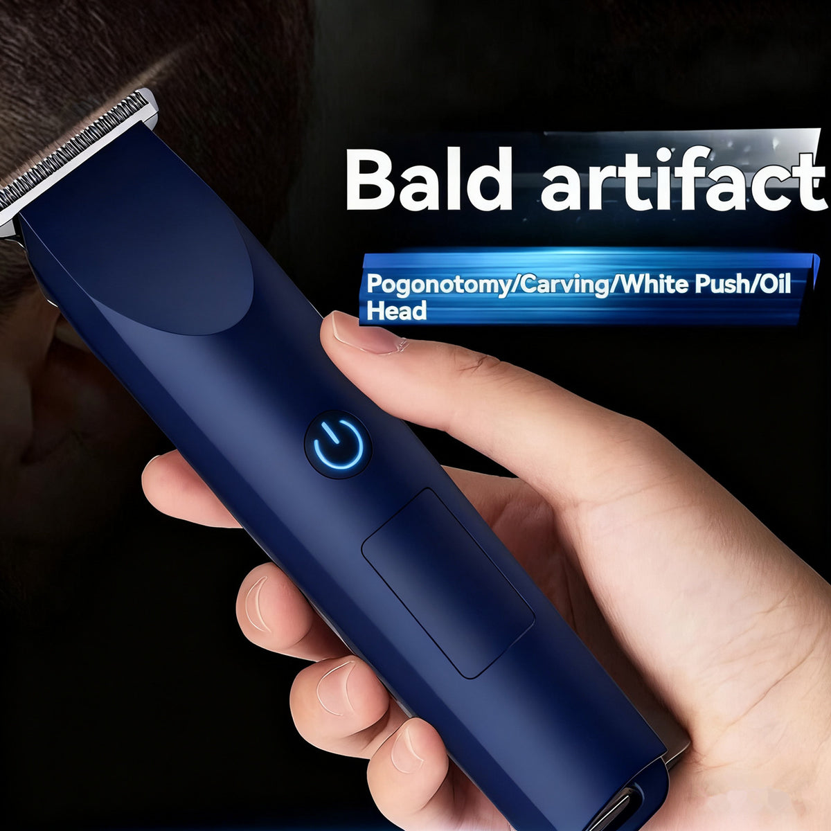 Cordless Beard Trimmer with USB Charging & Multiple Combs for Men
