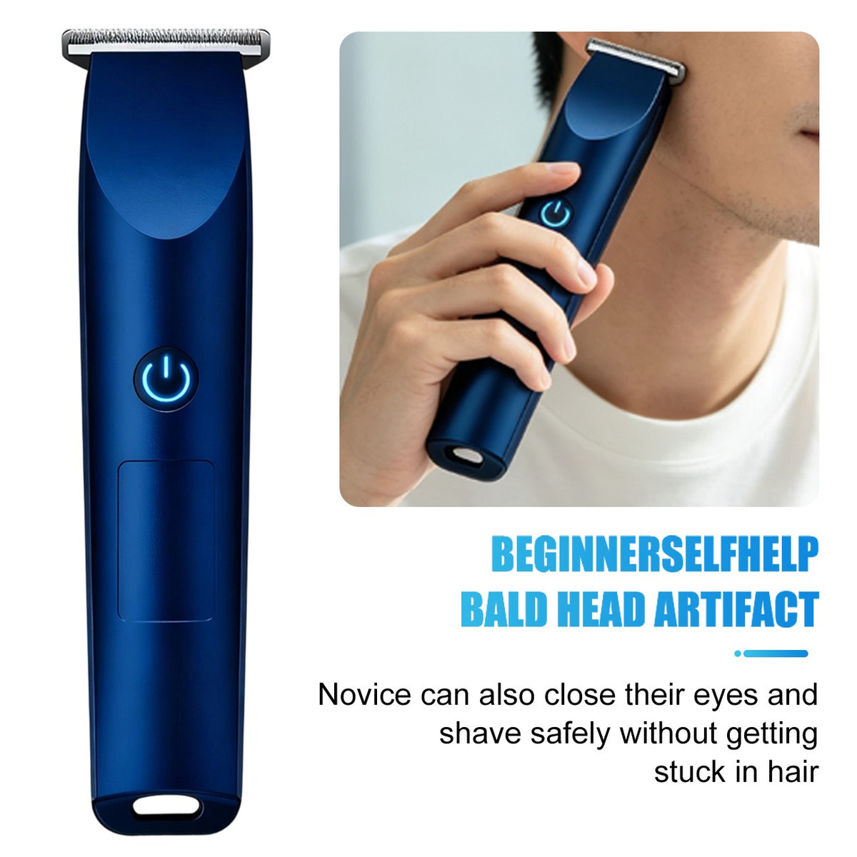 Cordless Beard Trimmer with USB Charging & Multiple Combs for Men
