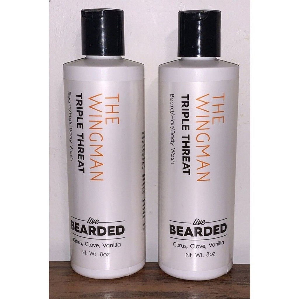 Men's Beard & Body Wash - Citrus Vanilla Scent - 8oz Bottle