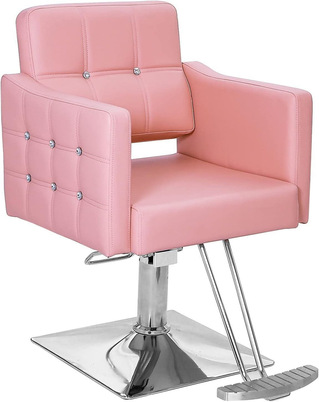 Hydraulic Barber Chair Salon Styling Chair with Adjustable Height & Comfort