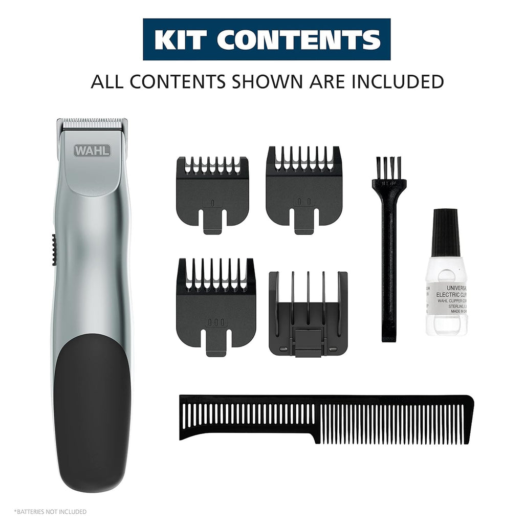 Battery Operated Beard & Mustache Trimmer for Men - Wahl Groomsman Model 9906-717V