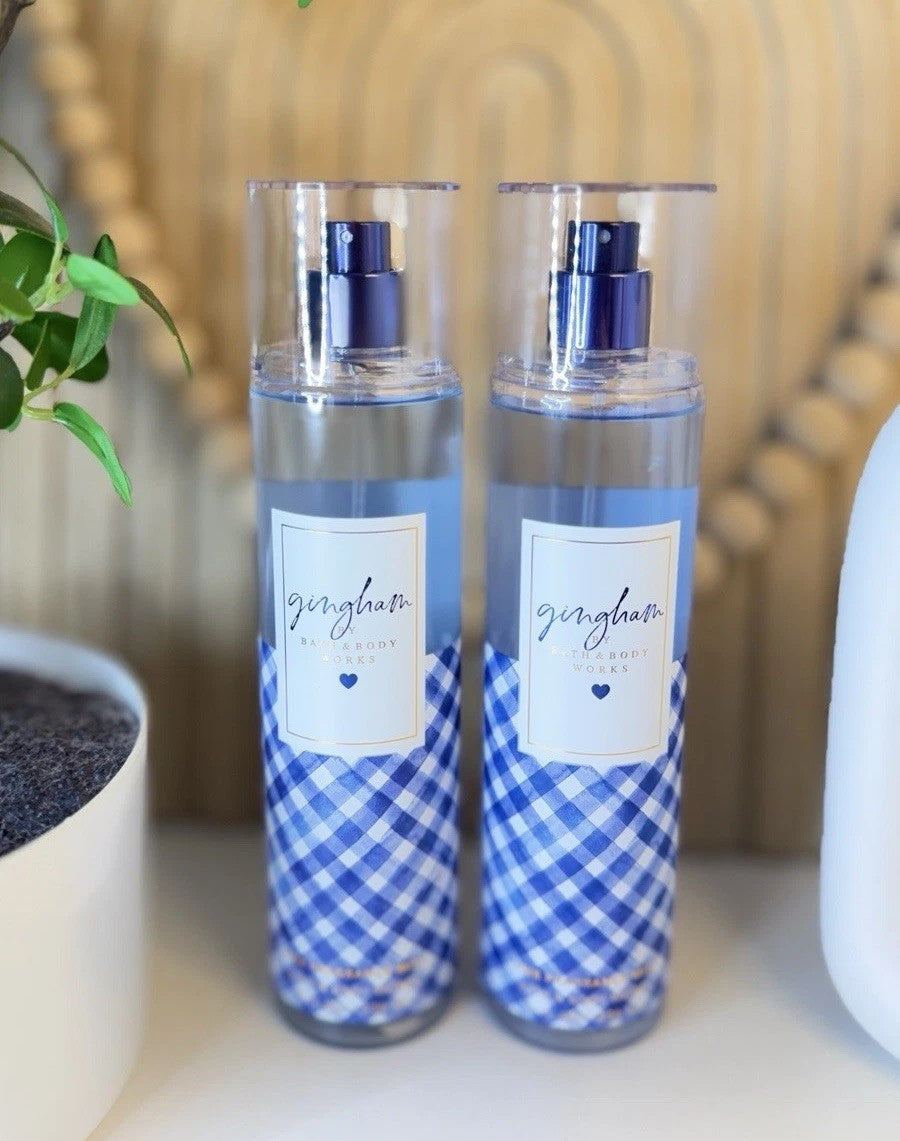 Gingham Fragrance Mist Duo 8oz Body Spray Set - Fresh and Floral Scent