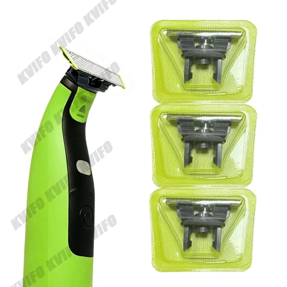 3 Pack Replacement Blades for Norelco OneBlade Beard Trimmer QP2520 QP6510 QP6520
