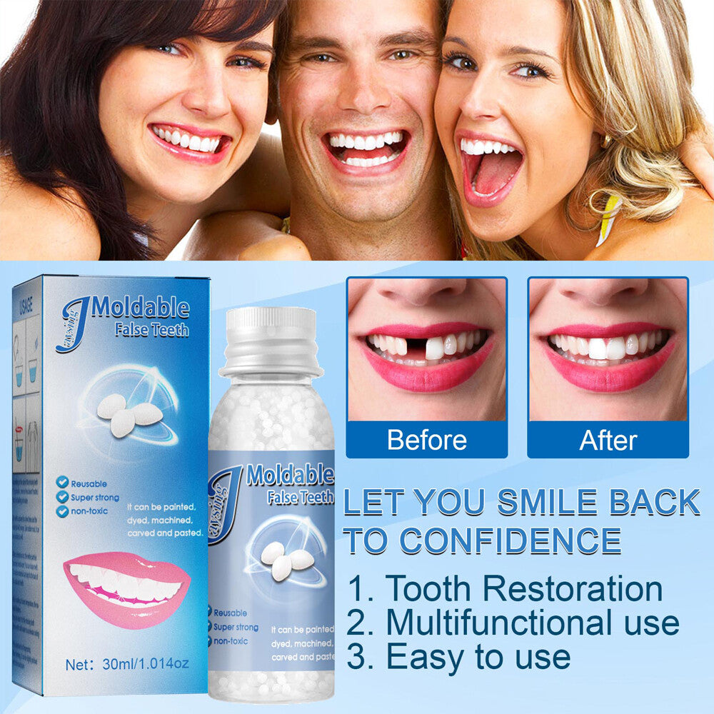 Reusable Moldable Teeth Repair Kit for Broken and Gaps - 30ml