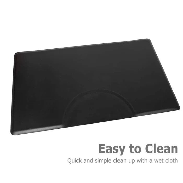 Anti-Fatigue Salon Mat 3ft x 5ft 5/8 Inch Thick Non-Roll Edge Black