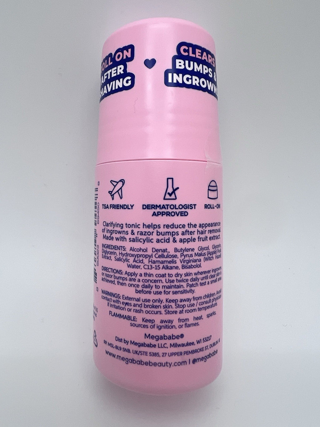 Megababe Après Shave Ingrown & Razor Bump Roll-On - 1.7 oz