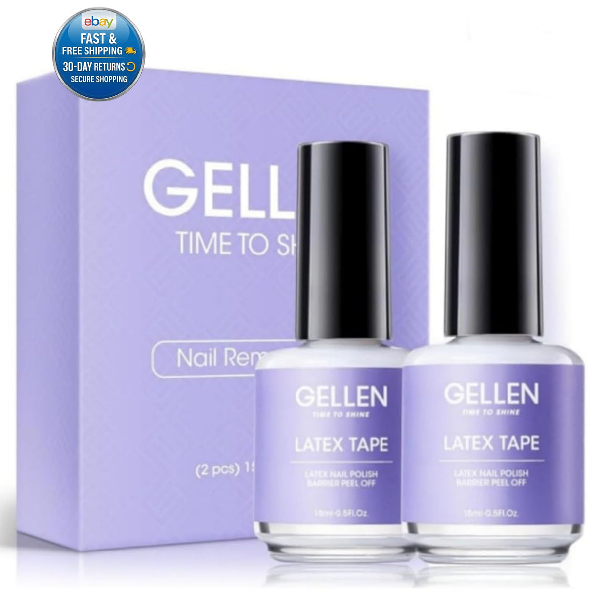 Liquid Latex for Nails 2 Pack, Peel Off Barrier for Nail Art, 1 Fl Oz
