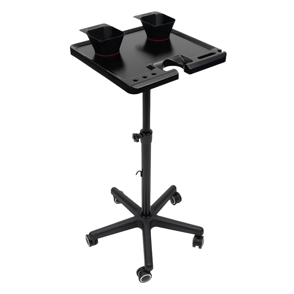 Height Adjustable Salon Tray Cart for Hair Extensions & Styling