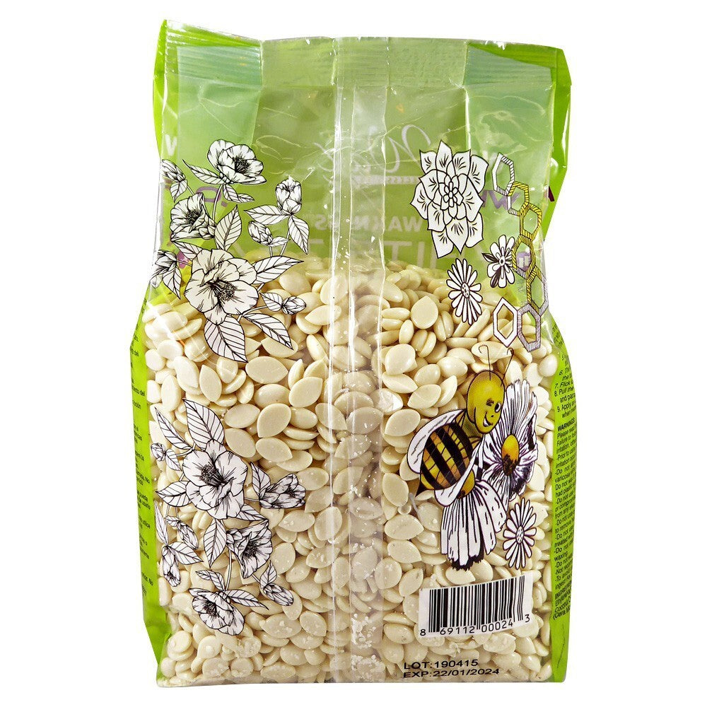 White Tea Hard Wax Beads for Hair Removal 2.2 lb - Made in Italy